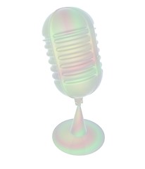 Image showing 3d rendering of a microphone