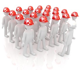 Image showing 3d mans in a hard hat