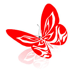 Image showing Abstract butterfly design