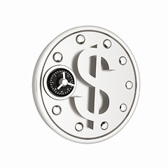 Image showing safe in the form of dollar coin icon