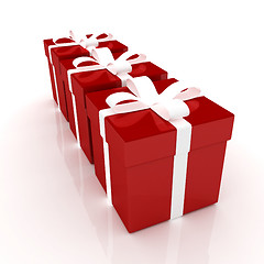 Image showing Bright christmas gifts