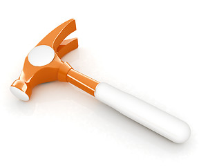 Image showing Hammer on white background 