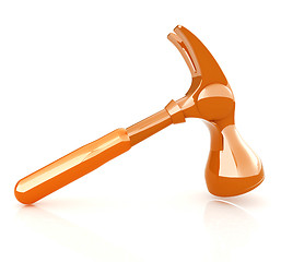 Image showing Hammer on white background 