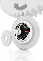 Image showing gears with lock