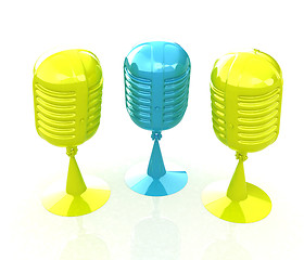 Image showing 3d rendering of a microphones