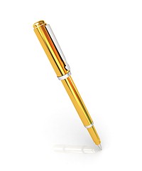 Image showing Gold corporate pen design 