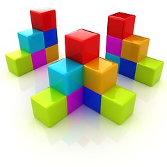 Image showing colorful block diagram