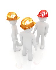 Image showing 3d mans in a hard hat