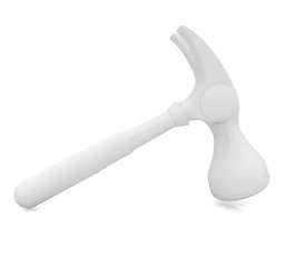 Image showing Hammer on white background 