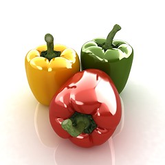 Image showing sweet pepper on white background 