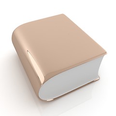 Image showing Glossy Book Icon isolated on a white background 