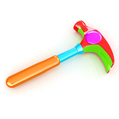 Image showing Hammer on white background 