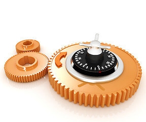 Image showing gears with lock