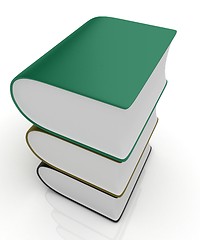 Image showing Glossy Books Icon isolated on a white background
