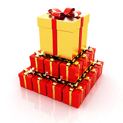 Image showing Bright christmas gifts