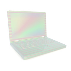 Image showing 3d rendering of a laptop