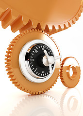 Image showing gears with lock