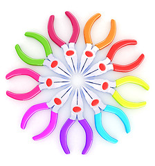 Image showing colorful pliers to work