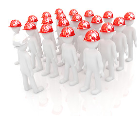 Image showing 3d mans in a hard hat