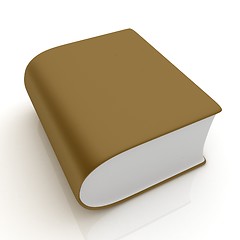 Image showing Glossy Book Icon isolated on a white background 