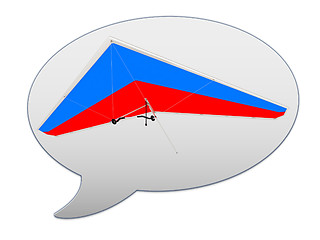 Image showing messenger window icon Hang glider