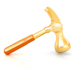 Image showing Hammer on white background 