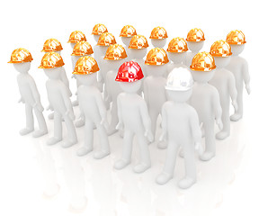 Image showing 3d mans in a hard hat