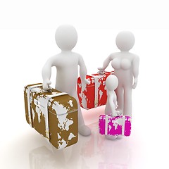 Image showing Family travel concept