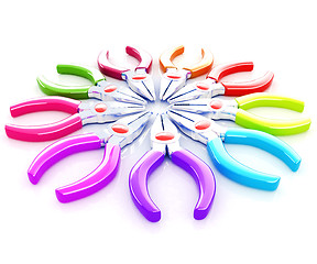 Image showing colorful pliers to work