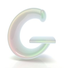 Image showing Glossy alphabet. The letter 