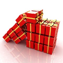 Image showing Bright christmas gifts