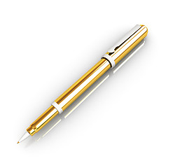 Image showing Gold corporate pen design 