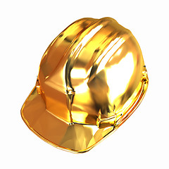 Image showing gold hard hat