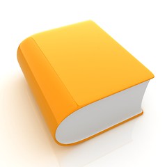 Image showing Glossy Book Icon isolated on a white background 