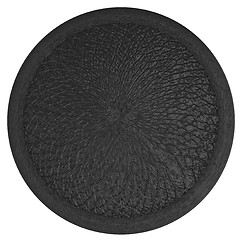 Image showing button with leather texture 