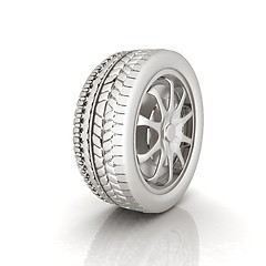 Image showing car wheels icon