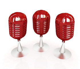 Image showing 3d rendering of a microphones