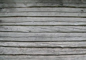 Image showing Timber wall