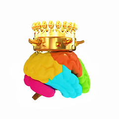 Image showing Gold Crown on the brain