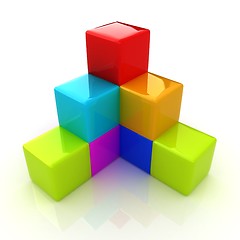 Image showing colorful block diagram