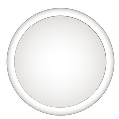 Image showing Shiny white button 
