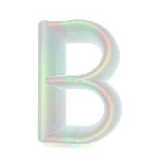 Image showing Glossy alphabet. The letter 