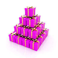Image showing Bright christmas gifts