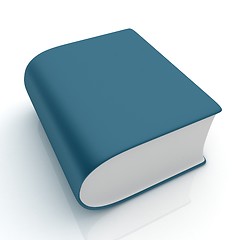 Image showing Glossy Book Icon isolated on a white background 