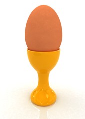 Image showing Easter egg on egg cup