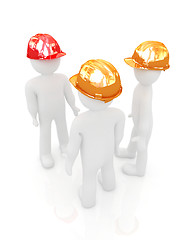 Image showing 3d mans in a hard hat