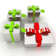 Image showing Gifts with ribbon