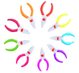 Image showing colorful pliers to work