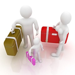 Image showing Family travel concept