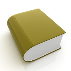 Image showing Glossy Book Icon isolated on a white background 